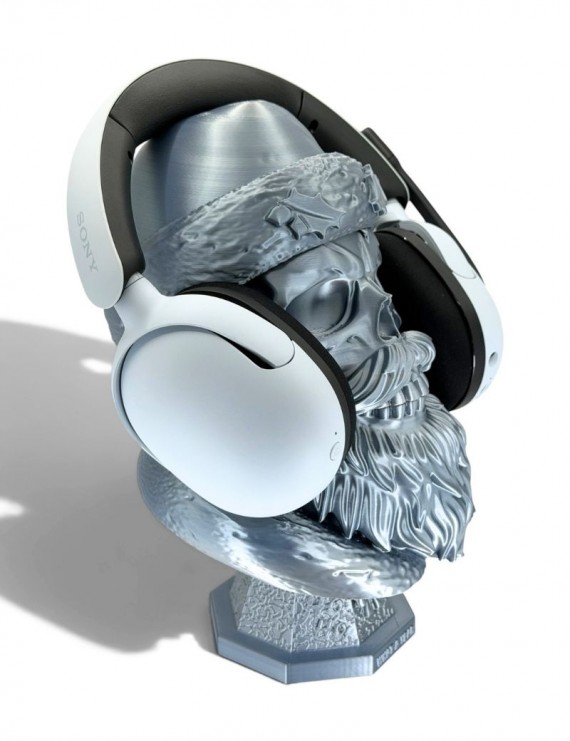 Silver Skeleton Kulaklık Standı